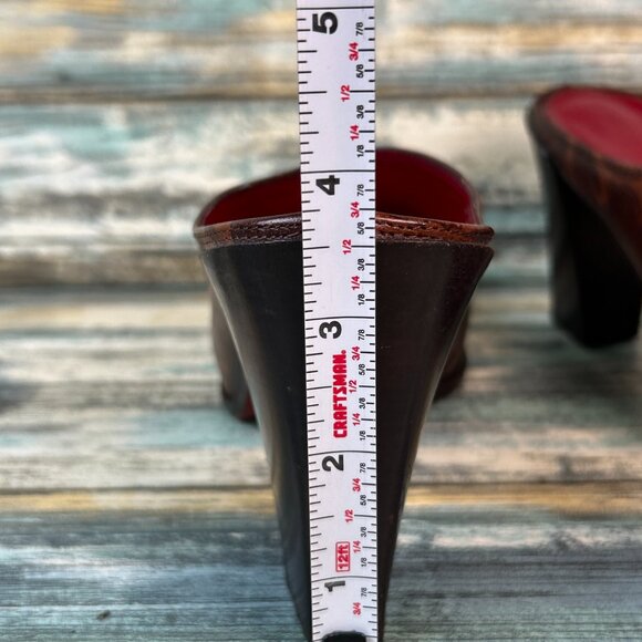 Donald J Pliner Perlie Womens 7.5M Mules Western Dress Shoes Pointed Toe Clogs - Picture 13 of 14